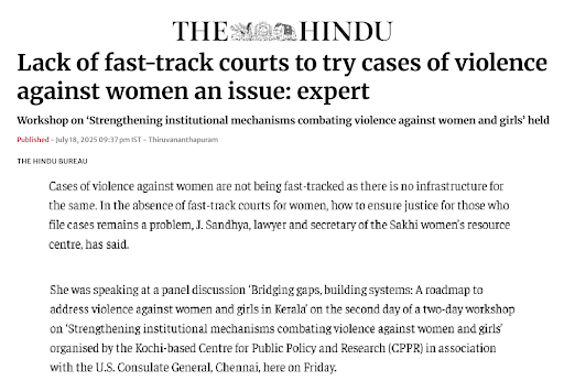 Lack of fast-track courts to try cases of violence against women an issue: expert