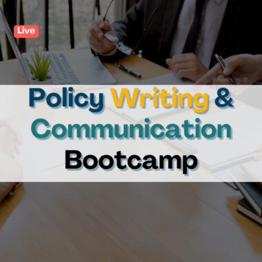 This course is designed to equip participants with the skills necessary to write clear, well-structured policy documents and to communicate their findings and recommendations with confidence in professional settings, including meetings, consultations, and conferences.